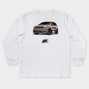 jeep cherokee srt8 bronze Kids Long Sleeve T-Shirt